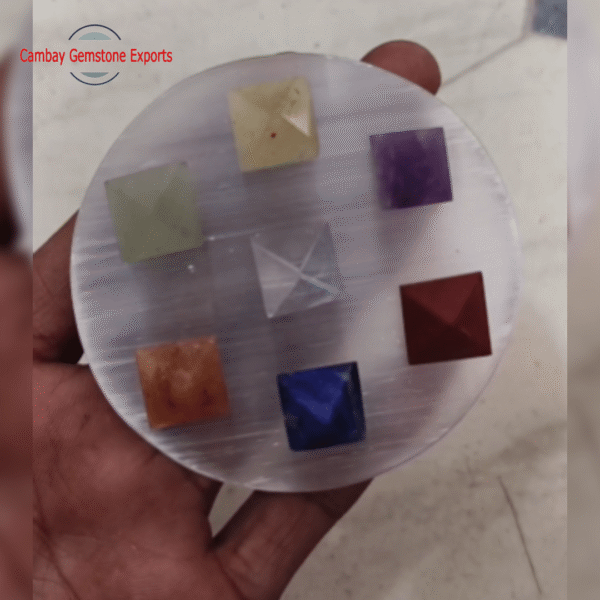 New-Project-12-min-4-1.png 7 Chakra Pyramid Set with Selenite Coaster