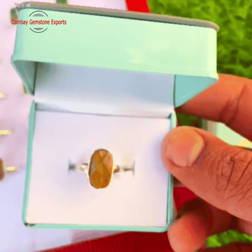 Natural Tiger Eye Adjustable Rings