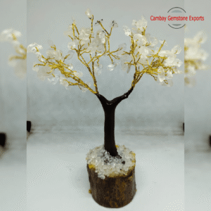 White Agate Stone Bonsai Tree