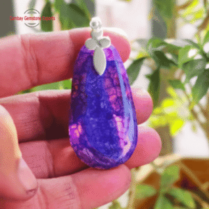 Purple Turquoise Agate Chalcedony Pendants