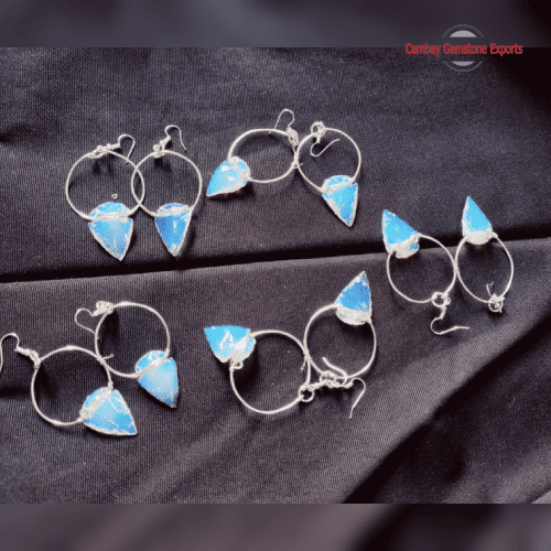 Premium Arrowhead Stone Earrings Pair #6