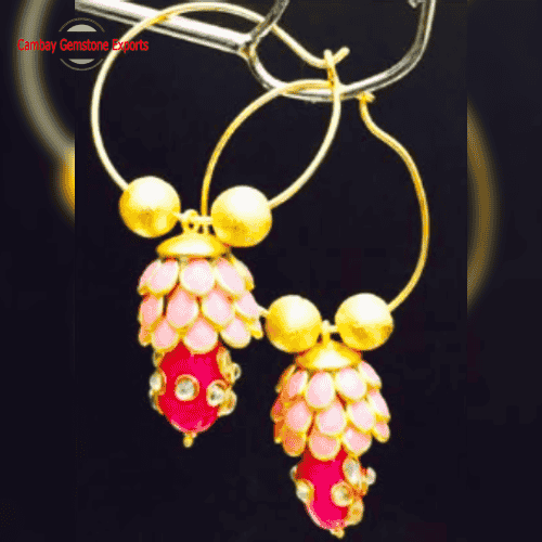 Agate Beads Earrings #17