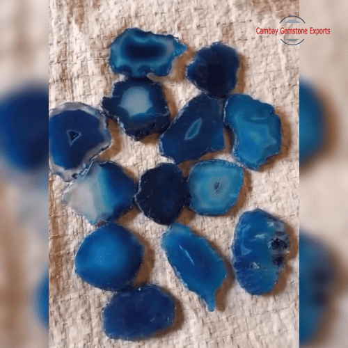 Blue Agate Slices – Premium 1" to 2" Crystals