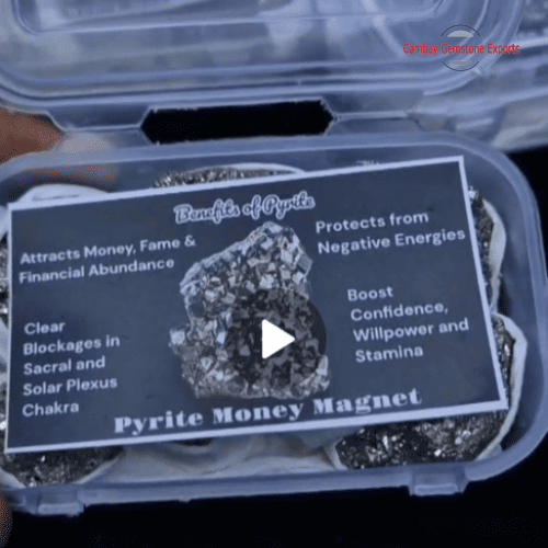 Natural Pyrite Clusters Gift Box