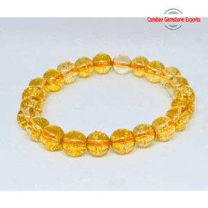 Natural Citrine Gemstone Bracelet Amazing Adjustible Gemstone Bracelet Gift For Women
