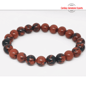 Natural Red Jasper Gemstone Bracelet Rare Round Shape Bracelet Christmas Gift