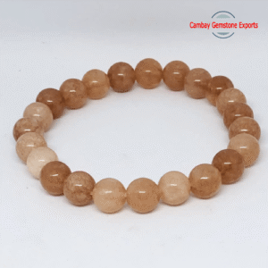Natural Sunstone Gemstone Bracelet AAA Quality Gemstone Bracelet Gift For Him
