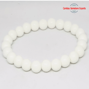 Natural White Jasper Gemstone Brcelet Handmade Jewellry Gemstone Bracelet