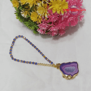 Natural Purple Agate Druzy Rough Prong Pendant Handmade Jewelry's Pendant
