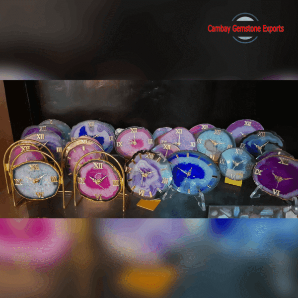 WALL AGATE CLOCK