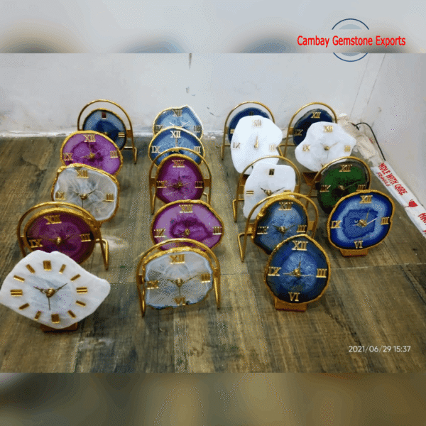 WALL AGATE CLOCK