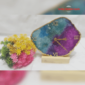 WALL AGATE CLOCK