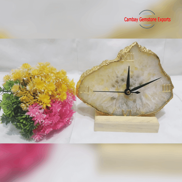 WALL AGATE CLOCK