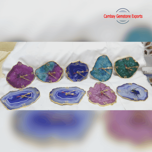WALL AGATE CLOCK