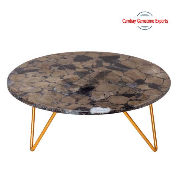 Natural Brown Jasper Gemstone Cake Stand AAA+ Quality Cake Stand Gift