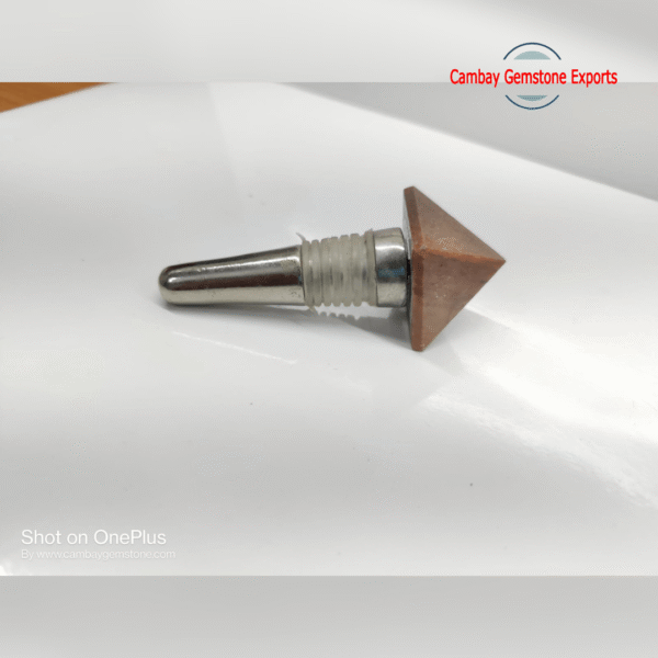 GEMSTONE PYRAMIDS BOTTLE STOPPER