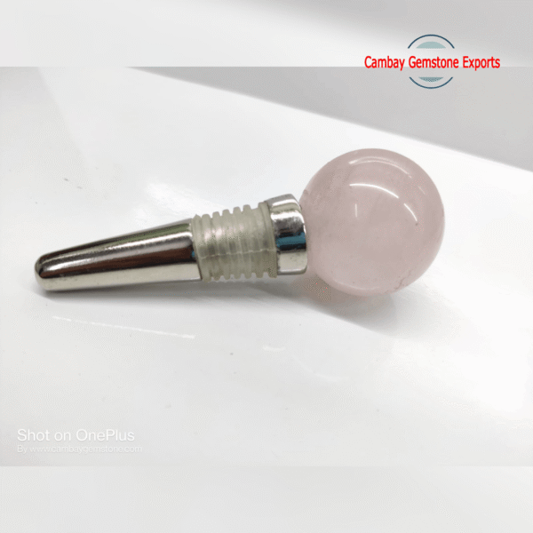 GEMSTONE ROUND BOTTLE STOPPER