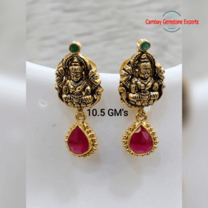 AAA Quality Studs Gemstone Earring Beautiful Brass Gemstone Earring Gift For Women