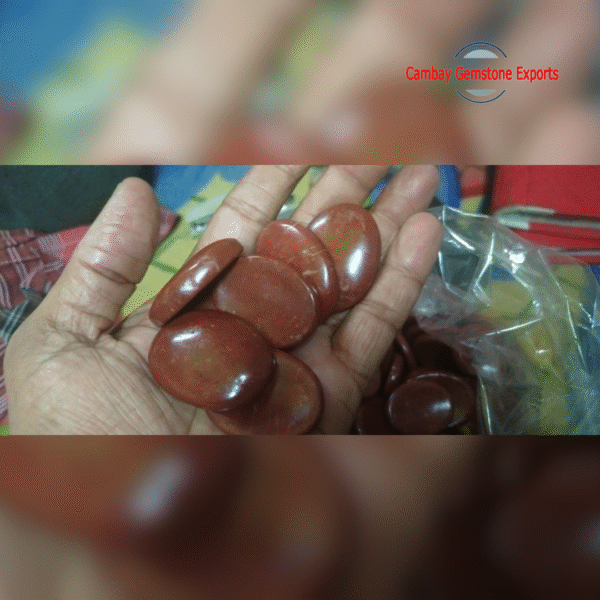 New-Project-2023-04-16T161341.489.png Natural Red Jasper Thumbstone Gemstone Attractive Making Jewelry's Gemstone