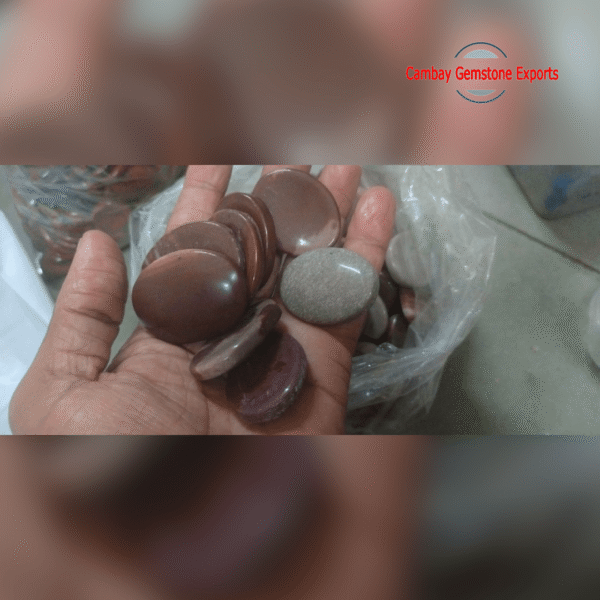 Natural Brown Jasper Thumbstone Gemstone Handmade Unique Jewelry's gemstone