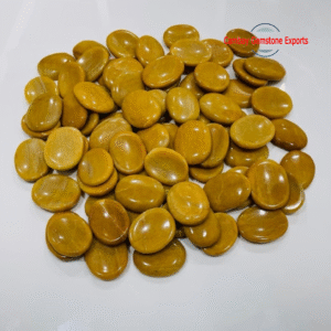 Beautiful Yellow Jasper gemstone Thumbstone Healing For Power Energy Thumbstone