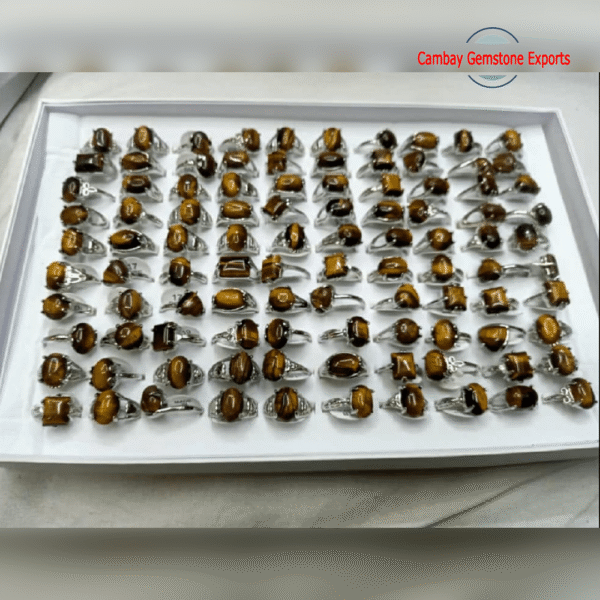 Natural Tiger Eye Gemstone Ring Top Quality Gemstone Ring All Size Available