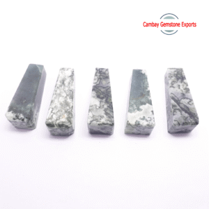 Natural White Green Jasper Gemstone Obelisks Tower Handmade Obelisks Tower