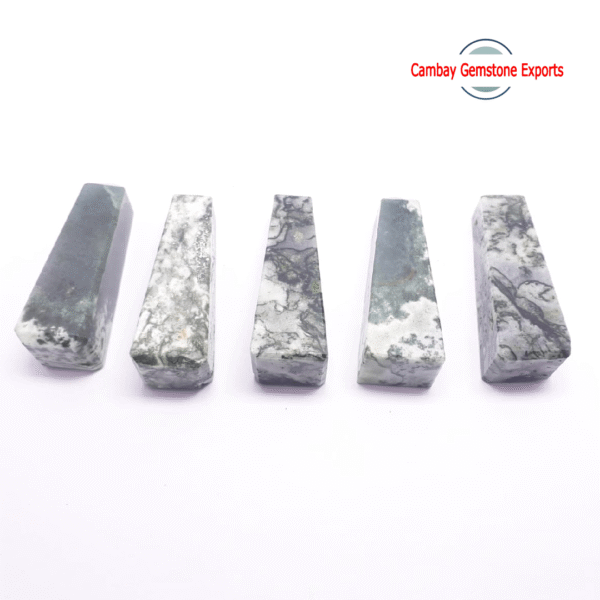 Natural White Green Jasper Gemstone Obelisks Tower Handmade Obelisks Tower
