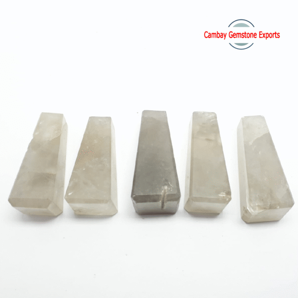 Natural Crystal Gemstone Obelisks Tower Point Loose Healing For Energy Point Tower