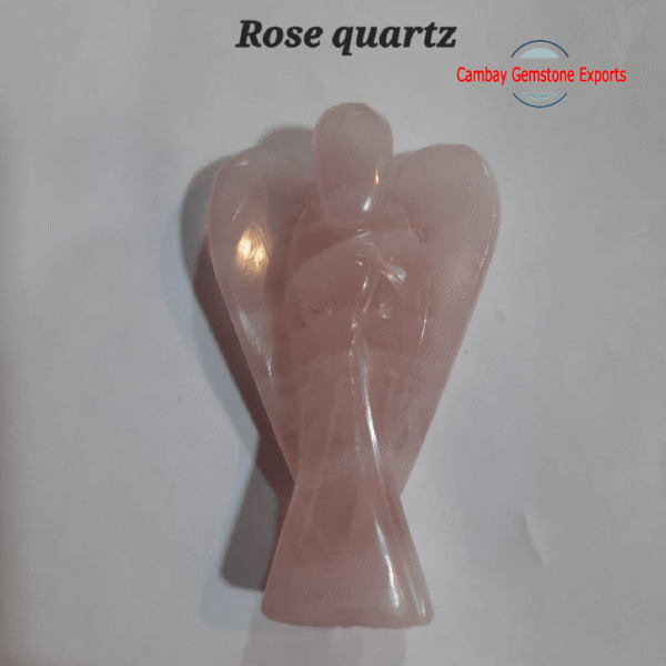 New-Project-2023-04-18T005632.651.png Natural Rose Quartz Gemstone Angel Wonderful Lite Pink Gemstone Angel