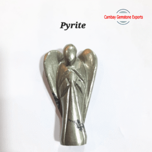 Natural Pyrite Gemstone Angel Attractive Healing For Energy Angel