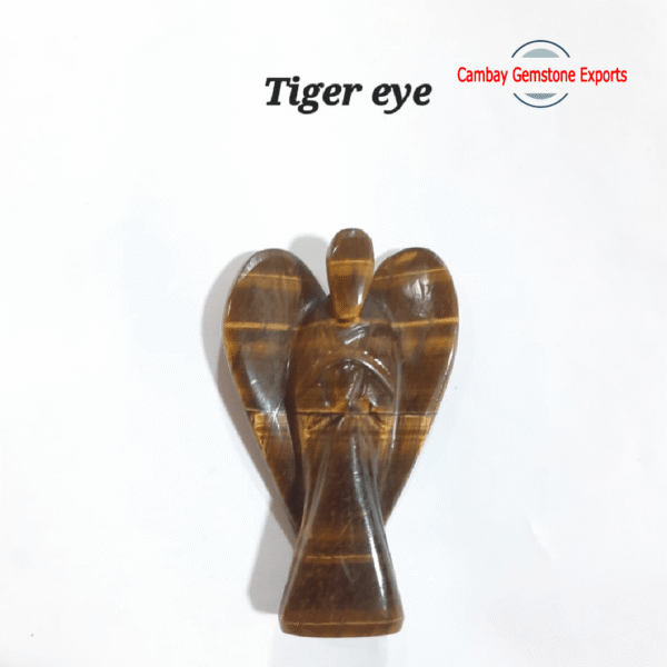 Natural Tiger Eye Gemstone Angel Handmade Tiger Eye Angel Showpieces Home