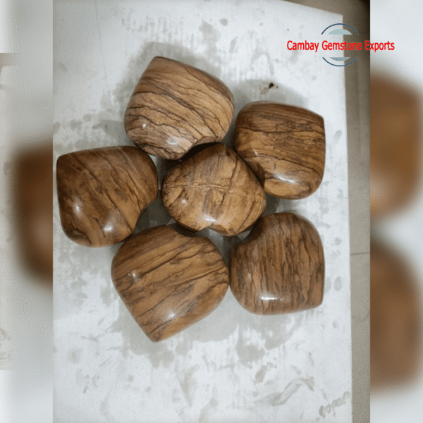 Natural Brown Jasper Heart Shape Gemstone AAA Quality Make A Pendant Gemstone