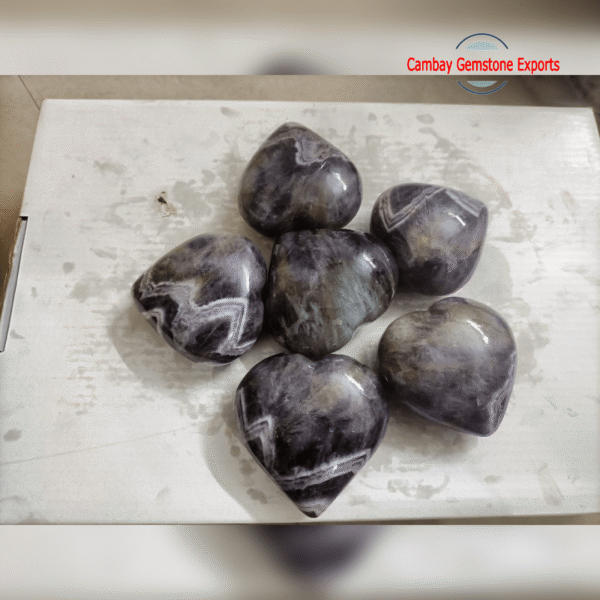 Natural Amethyst Gemstone Heart Shape Gemstone Make A Pendant Size Gemstone