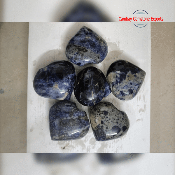 New-Project-2023-04-18T020209.480-min.png Natural Sodalite Heart Shape gemstone Handmade Heart Shape Gemstone