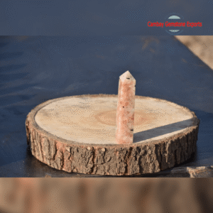 Natural Sunstone gemstone Point Tower Loose Making Jewelry's Point Tower