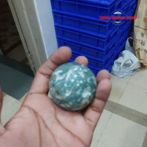 Natural Apatite Gemstone Ball Dazzling Handmade Showpieces Home Decor Ball
