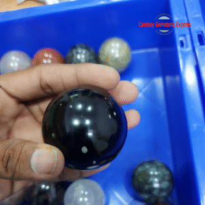 Natural Obsidian Gemstone Ball Power Of Meditation Rough