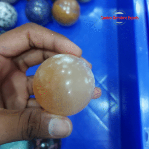 Natural Honey Calcite Gemstone Ball Healing For Power Energy Gemstone Ball