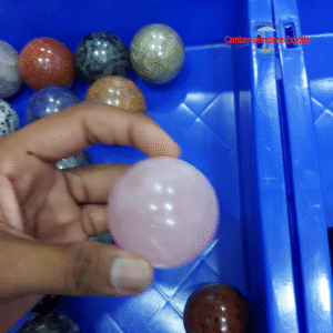 Natural Rose Quartz Gemstone Ball Healing For Power Energy gemstone Ball