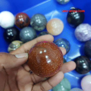 Natural Sunstone Moonstone Gemstone Ball Handmade Round Ball