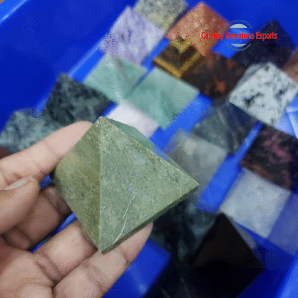 Natural Vesuvianite Gemstone Pyramid Handmade Gemstone Pyramid
