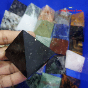 Natural Black Tourmaline Gemstone Pyramid Attractive Healing For Energy Gemstone Pyramid