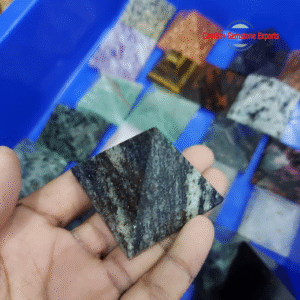 Natural Black Jasper Gemstone Pyramid Attractive Healing For Energy Gemstone Pyramid