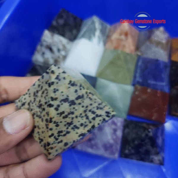 New-Project-2023-04-23T020253.403.png Natural Dalmatian Jasper Gemstone Pyramid Healing Pyramid Gemstone