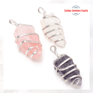 QUARTZ WRAPPED PENDANTS