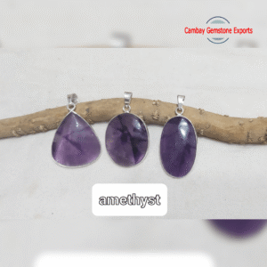 AMETHYST CABACHONS PENDANTS