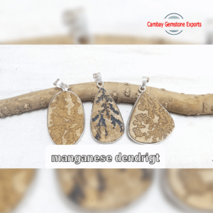 MANGANESE DENDRIGT CABACHONS PENDANTS