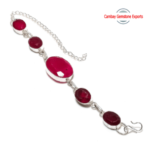 Superb Kashmiri Ruby Gemstone Bracelet Fantasticks Bracelet
