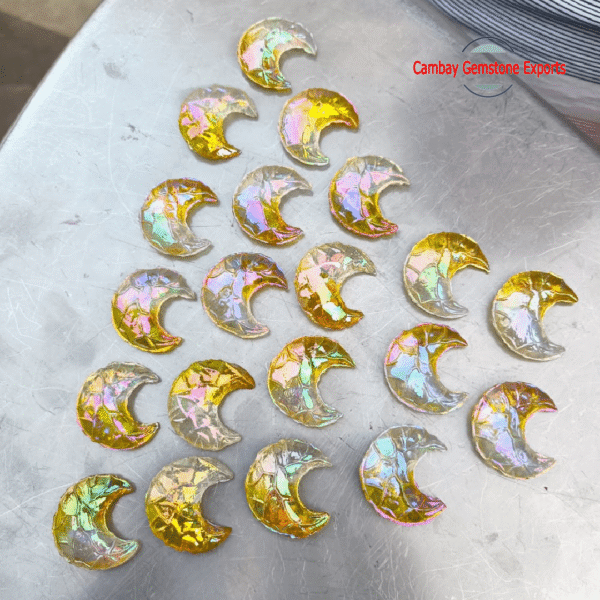 Amazing Rainbow Fire Moon Quartz Gemstone Dazzling Jewelry's Gemstone